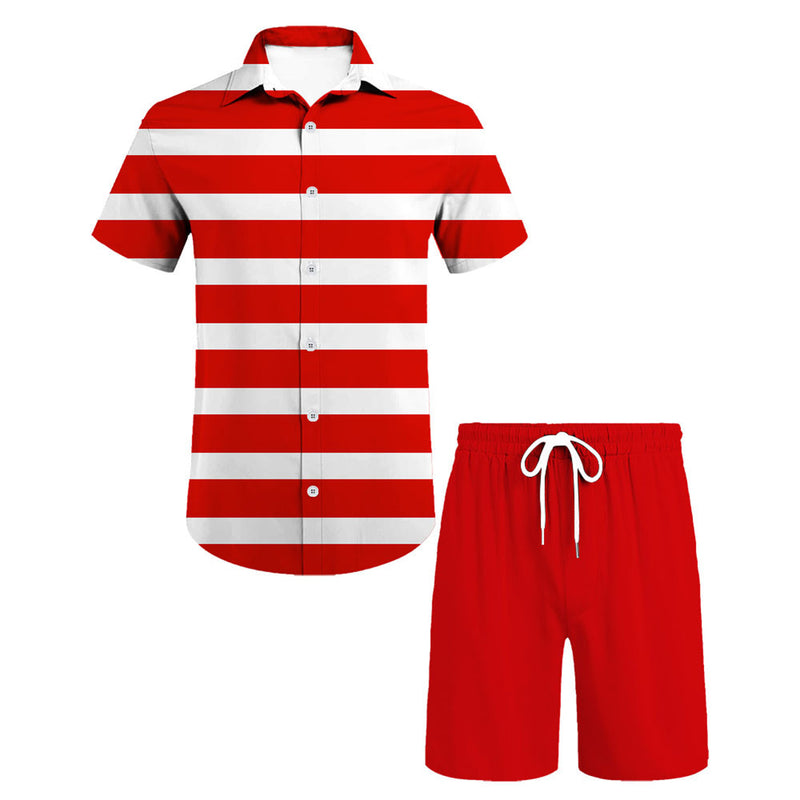Santa Claus July Set Stage Performance Cosplay Costume Outfits Halloween Carnival Suit