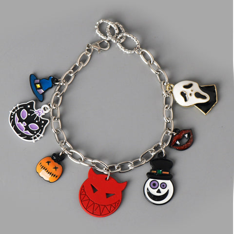 Scream Cosplay Bracelet Punk Classic Horror Scary Movie Bracelets On the Hand Jewelry Gifts