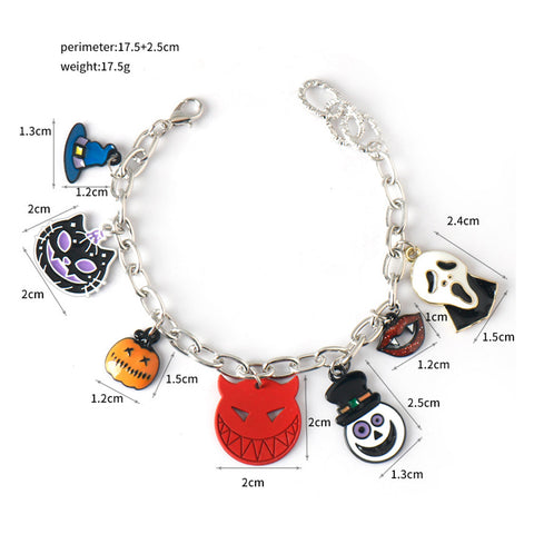 Scream Cosplay Bracelet Punk Classic Horror Scary Movie Bracelets On the Hand Jewelry Gifts