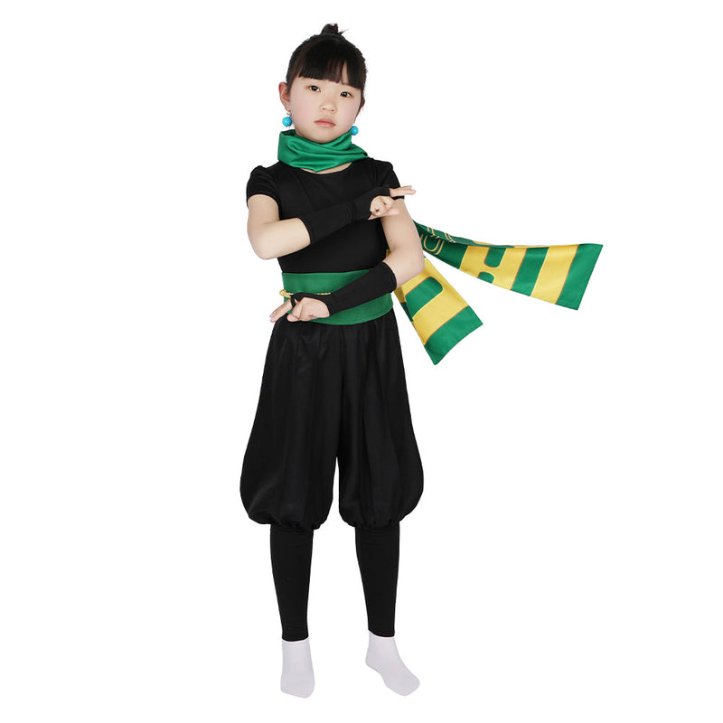 VeeGet Kids Children Game Princess Peach: Showtime! 2024 Ninja Peach Black Outfits Cosplay Costume