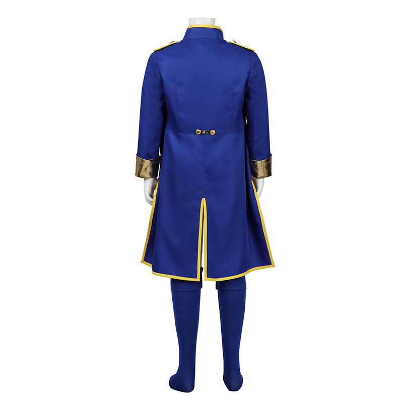 VeeGet Kids Children Game Princess Peach: Showtime! 2024 Swordman Peach Blue Outfits Cosplay Costume