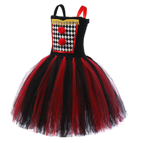 VeeGet Kids Children Movie IT Pennywise Red DVeeGet Kids Children Movie IT Pennywise Red Tutu Dress Outfits Cosplay Costume Halloween Carnival Suit GirlKidsCostumeress Outfits Cosplay Costume 