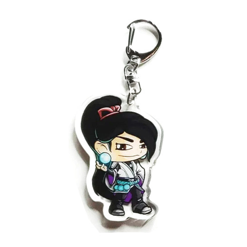 VALORANT KeyChain Men Anime Key Chain Women Acrylic Cosplay Japan Key Ring Pendant Party Killjoy Charm 5Pcs/Set