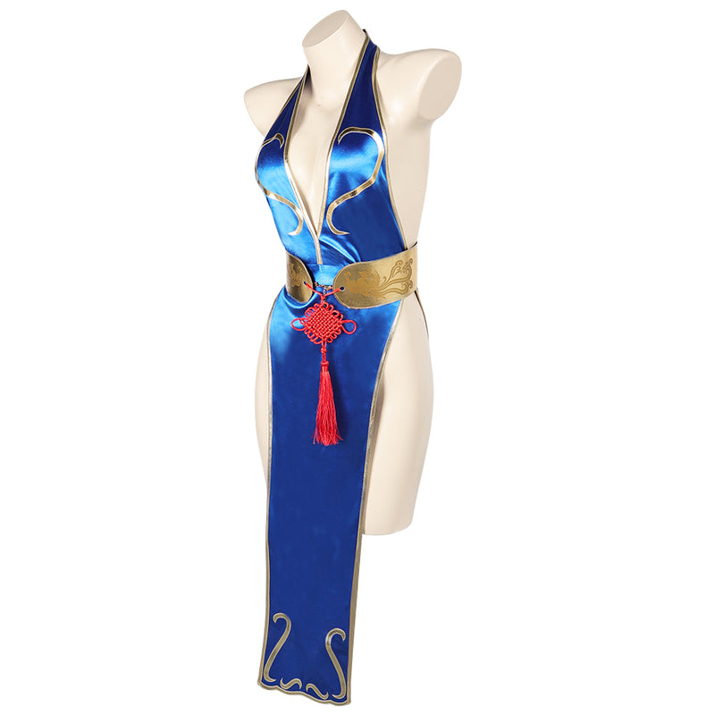 sexy lingerie sexy cheongsam Street Fighter high slit Chun Li halloween Cosplay Costume Outfits Halloween Carnival Suit