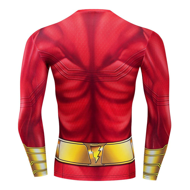 Shazam!  Cosplay Costume  Fitness Sports quick-drying clothes Outfits Halloween Carnival Suit