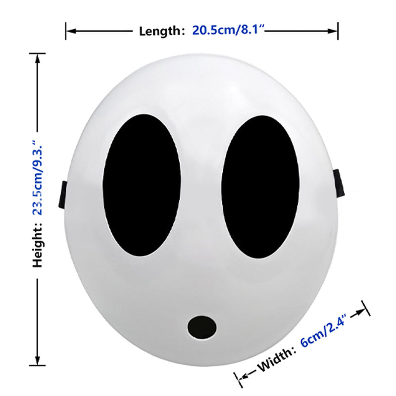 Shy Guy Mask Cosplay Latex Masks Helmet Masquerade Halloween Party Costume Props