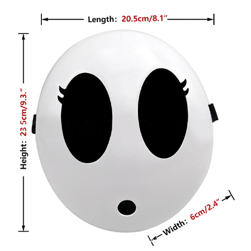 Shy Guy Mask Cosplay Latex Masks Helmet Masquerade Halloween Party Costume Props