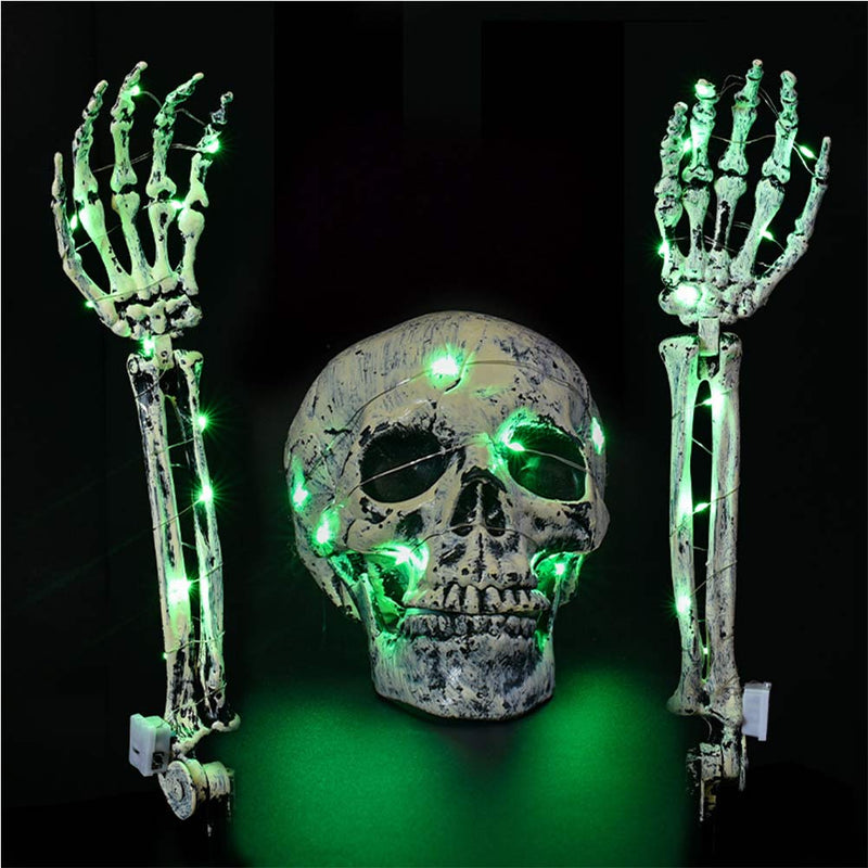 Skeleton Skull Halloween Decoration Haunted House Decor Prop