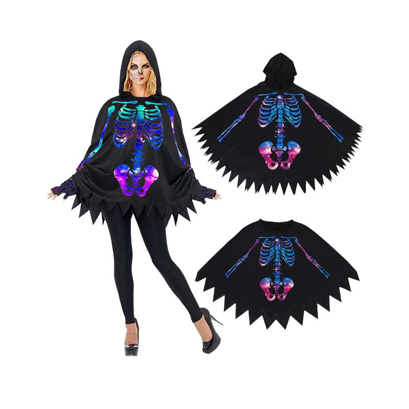 Skull Cloak Cosplay Costume Outfits Halloween Carnival Suit