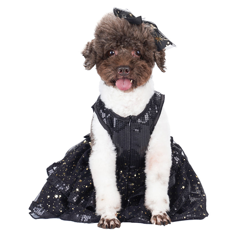 sleeveless Pet Dogs Tutu Dress  Halloween Carnival Party Suit Dog Dress sequined