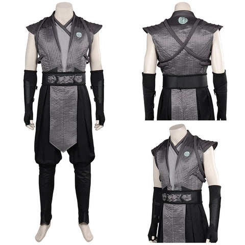 VeeGet Mortal Kombat Tomas Vrbada /Smoke Gray Male Fighter Roleplay Jumpsuit Carnival Halloween Costume