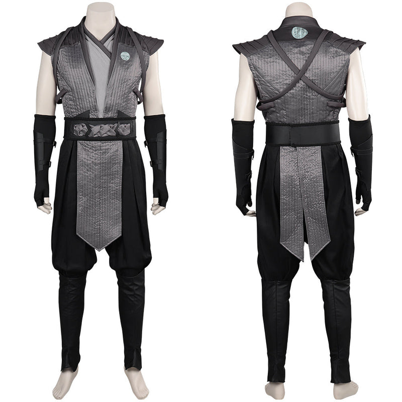 VeeGet Mortal Kombat Tomas Vrbada /Smoke Gray Male Fighter Roleplay Jumpsuit Carnival Halloween Costume