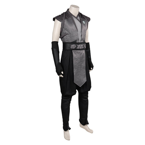 VeeGet Mortal Kombat Tomas Vrbada /Smoke Gray Male Fighter Roleplay Jumpsuit Carnival Halloween Costume