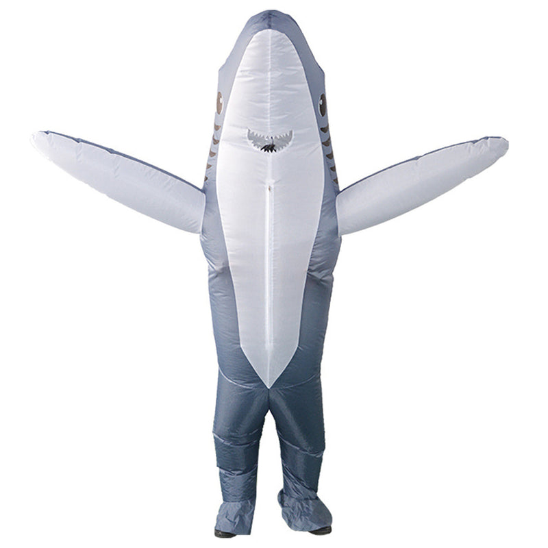 Snuter Adult Shark Costume Inflatable Grey Shark Costume for Adults 1.5-1.9M