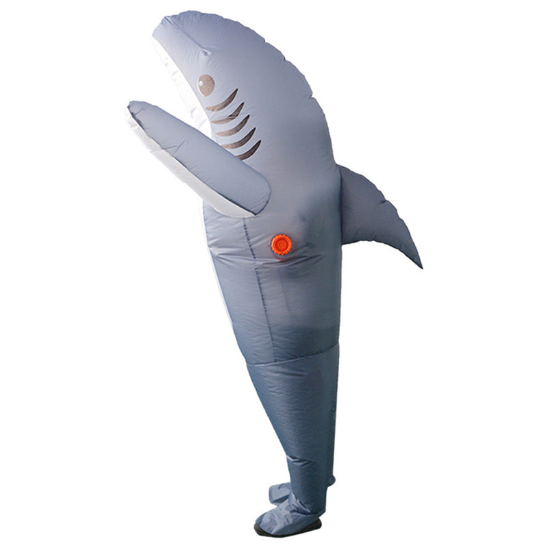 Snuter Adult Shark Costume Inflatable Grey Shark Costume for Adults 1.5-1.9M