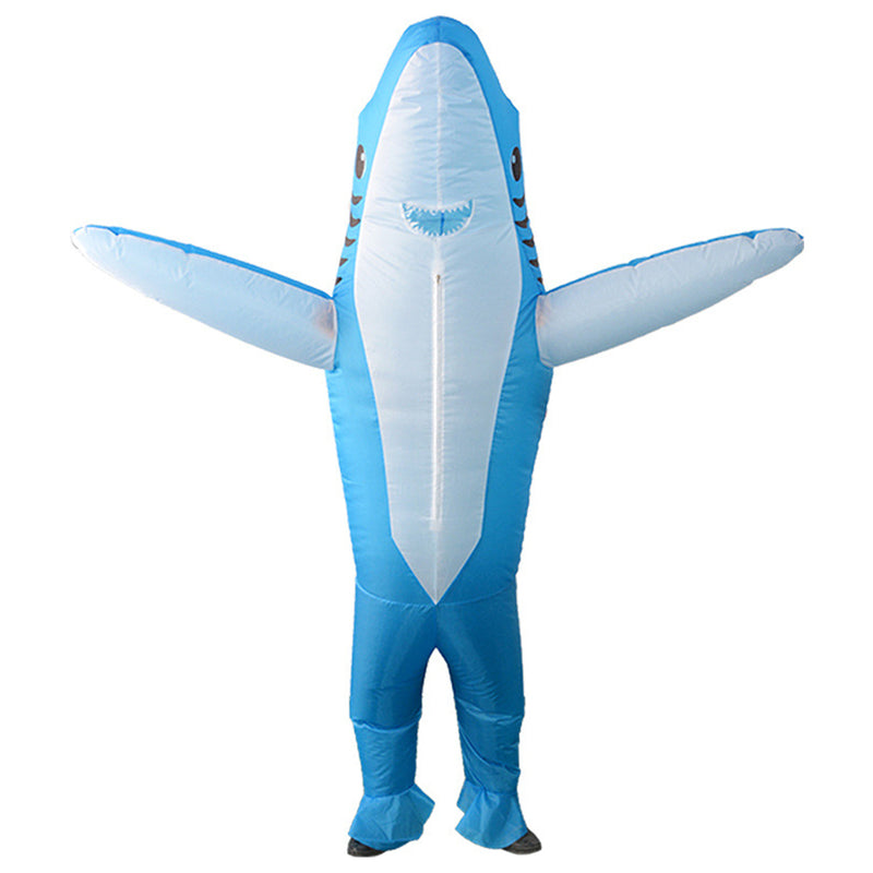 Snuter Adult Shark Costume Inflatable Grey Shark Costume for Adults 1.5-1.9M