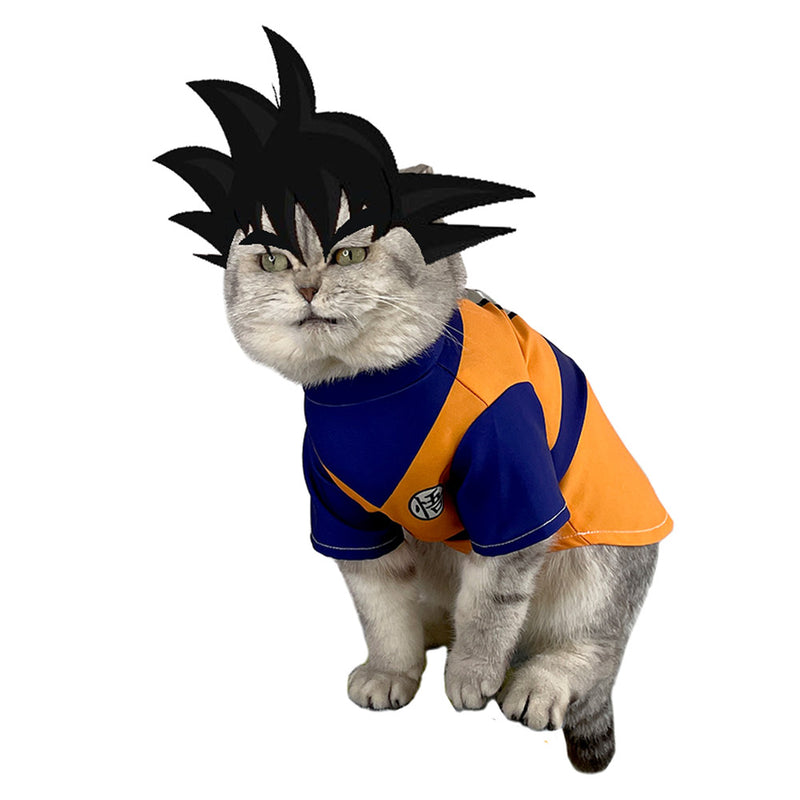 Son Goku Cosplay Costume Outfits Halloween Carnival Party Disguise Suit For Pet Cat