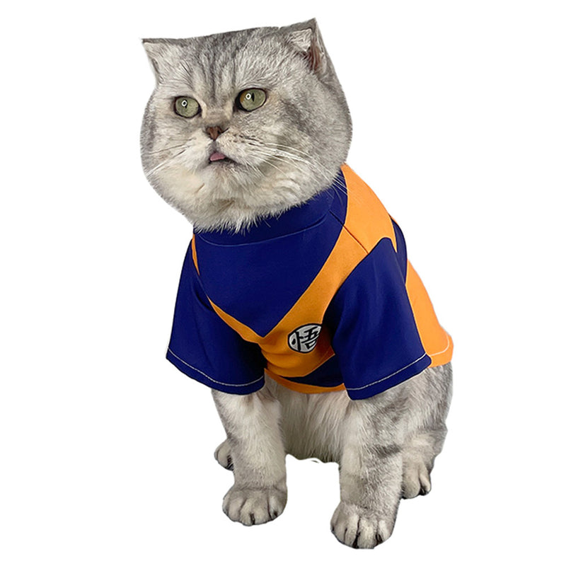 Son Goku Cosplay Costume Outfits Halloween Carnival Party Disguise Suit For Pet Cat