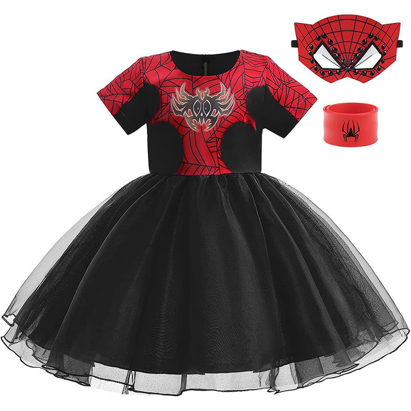 Spiderman Cosplay Costume Tutu Dress Outfits Halloween Carnival Party Suit