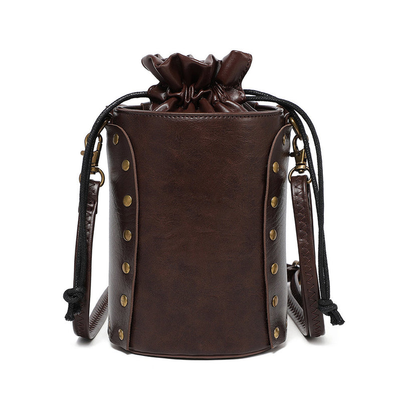 ﻿ Steampunk retro style women shoulder crossbody bag  mini outdoor mobile phone bag