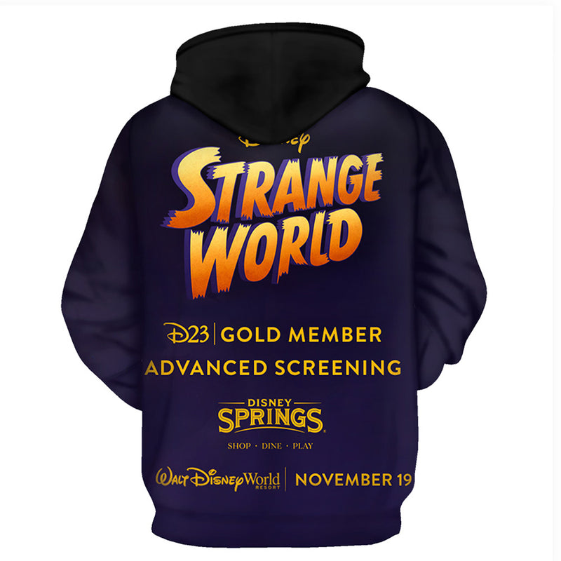 Strange World Ethan Clade Cosplay Hoodie 3D Printed Hooded Sweatshirt Men Women Casual Streetwear Pullover