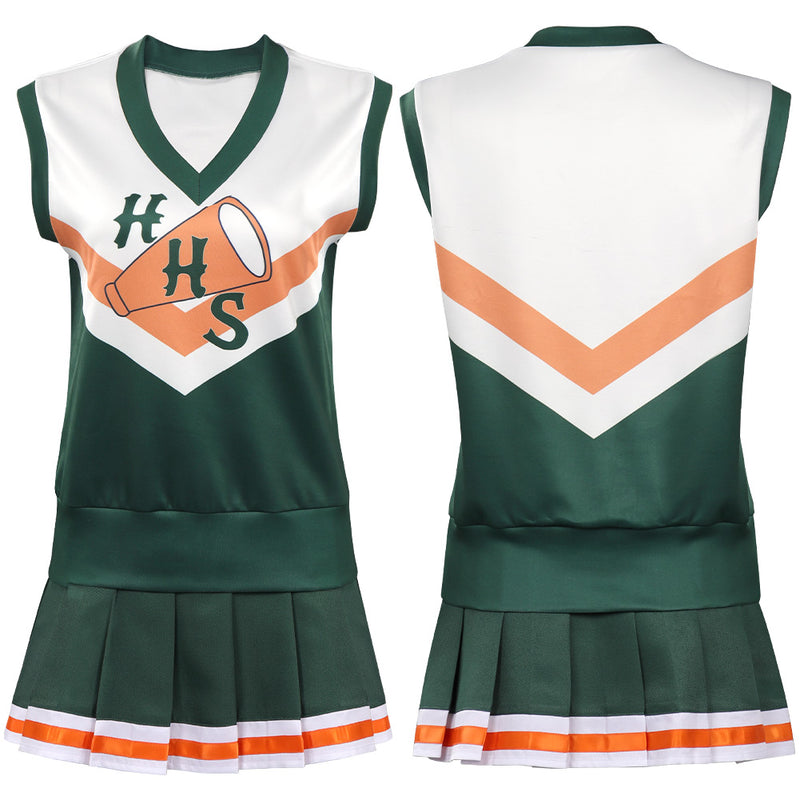 Stranger Things Season 4 Hawkins High School Cheerleading Cosplay Costume Top Skirt Outfits Halloween Carnival Suit