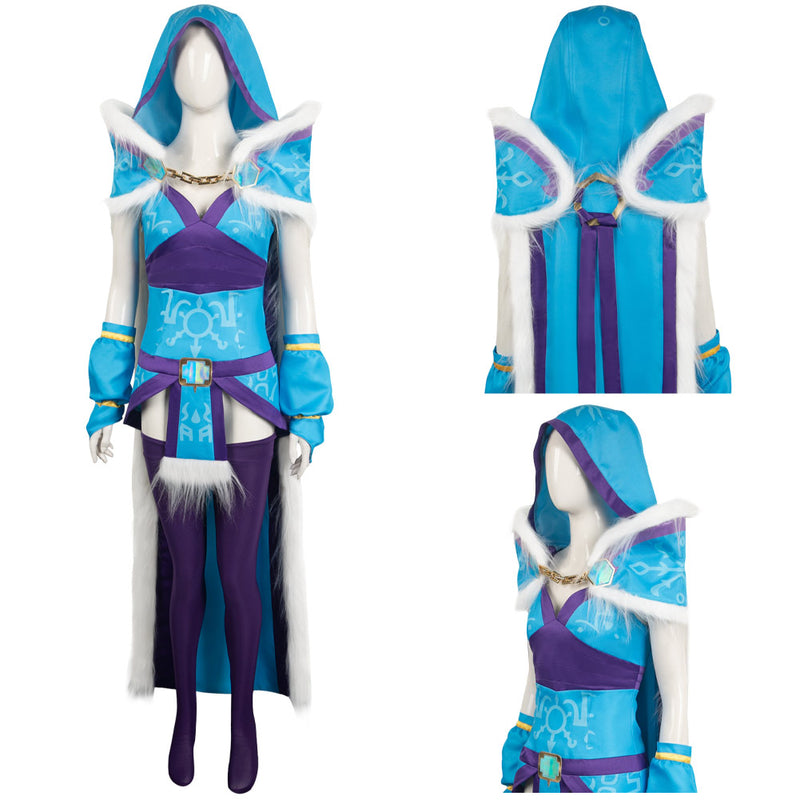 suit Cosplay Costume Outfits Halloween Carnival Suit DotA cosplay Crystal Maiden