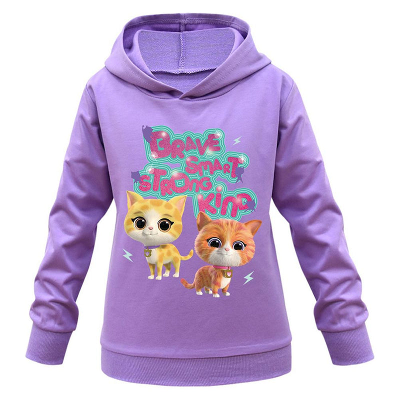 SuperKitties Season 1 Cosplay Hoodie 3D Printed Hooded Sweatshirt Kids Children Casual Streetwear Pullover