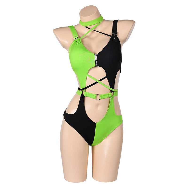 Swimsuit Cosplay Costume Outfits Halloween Carnival Suit Kim Possible Shego