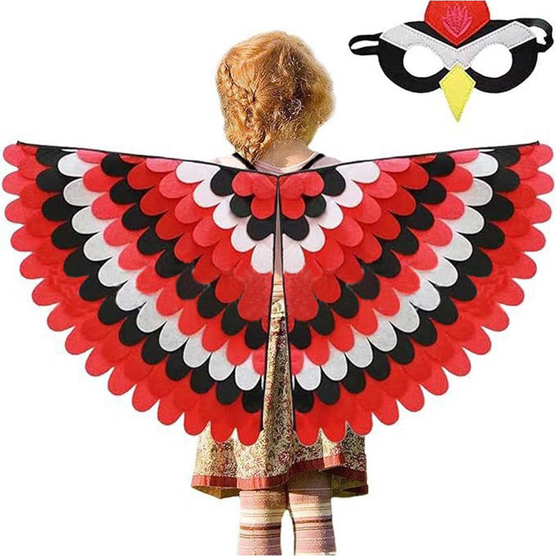 Thanksgiving Turkey Decoration Wings Cloak Cosplay Costume Outfits Halloween Carnival Suit