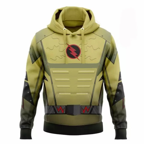 The flash  Cosplay Hoodie 3D Printed Hooded Sweatshirt Men Women Casual Streetwear Pullover