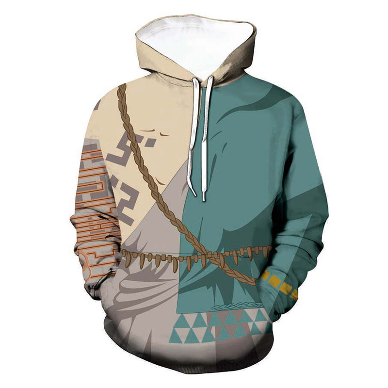 The Legend of Zelda: Tears of the Kingdom Link  Cosplay Hoodie 3D Printed Hooded Sweatshirt Men Women Casual Streetwear Pullover