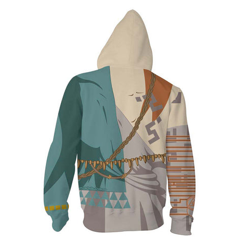 The Legend of Zelda: Tears of the Kingdom Link  Cosplay Hoodie 3D Printed Hooded Sweatshirt Men Women Casual Streetwear Zip Up Jacket Coat