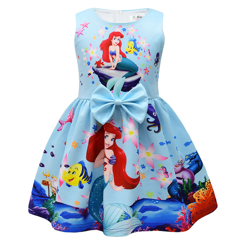 The Little Mermaid Ariel Cosplay Costume Kids Dress  Halloween Carnival Party Suit