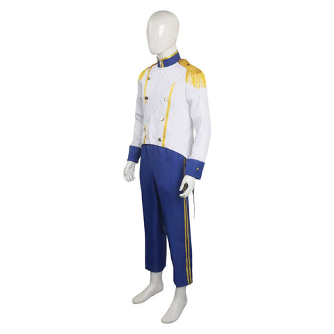 The Little Mermaid Prince Eric Cosplay Mens Royal Uniform Blue Party Carnival Halloween Cosplay Costume