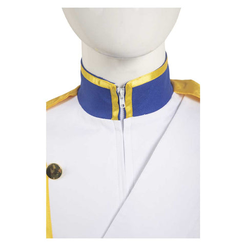 The Little Mermaid Prince Eric Cosplay Mens Royal Uniform Blue Party Carnival Halloween Cosplay Costume