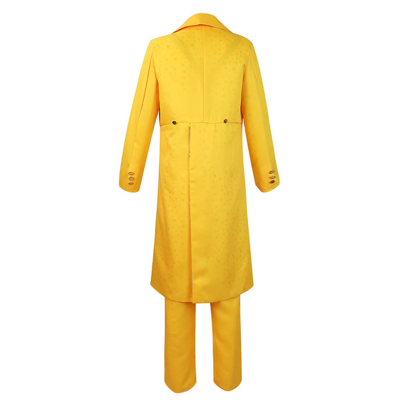 The Mask Jim Carrey Yellow Suit Cosplay Costume Men Uniform Outfits Halloween Carnival Costume