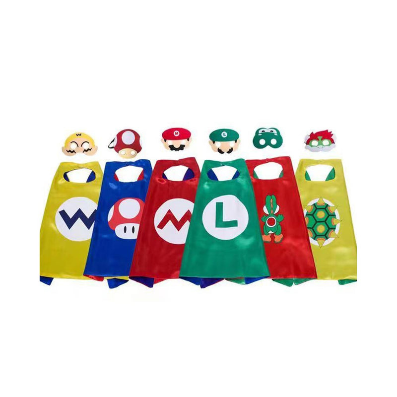 The Super Mario Cosplay Costume Cloak Outfits Halloween Carnival Party Disguise Suit