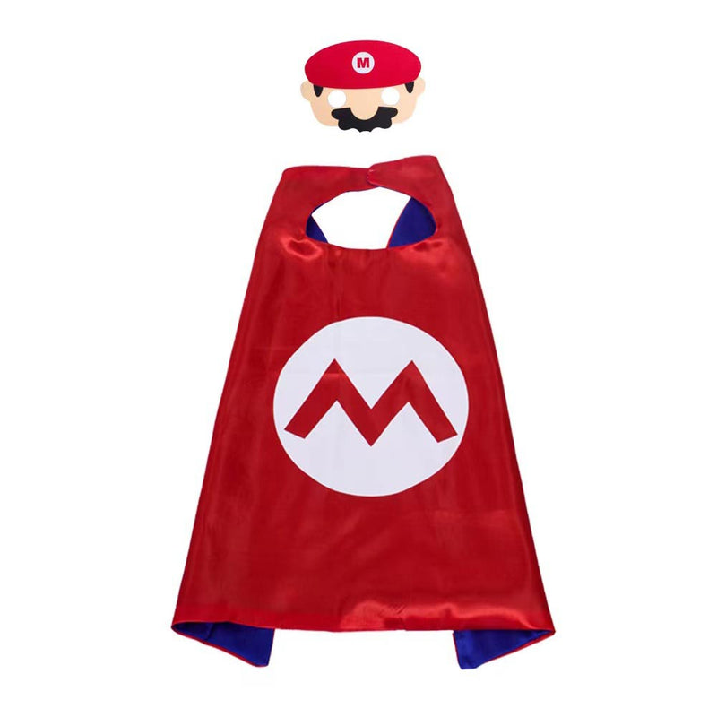 The Super Mario Cosplay Costume Cloak Outfits Halloween Carnival Party Disguise Suit