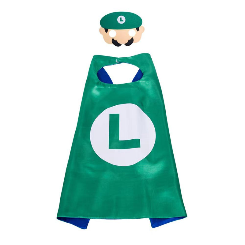 The Super Mario Cosplay Costume Cloak Outfits Halloween Carnival Party Disguise Suit