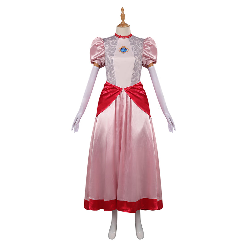 The Super Mario Cosplay Costume Halloween Carnival Party Disguise Suit peach The Super Mario Bros. Movie