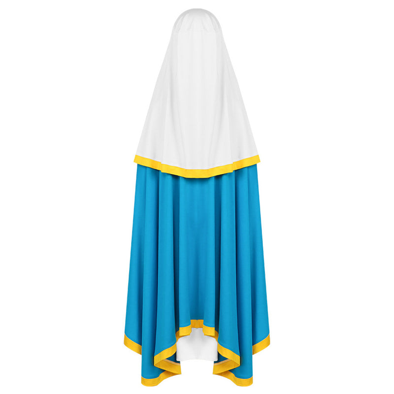 The Virgin Mary cosplay Costume Outfits Halloween Carnival Suit