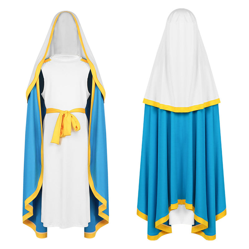 The Virgin Mary cosplay Costume Outfits Halloween Carnival Suit