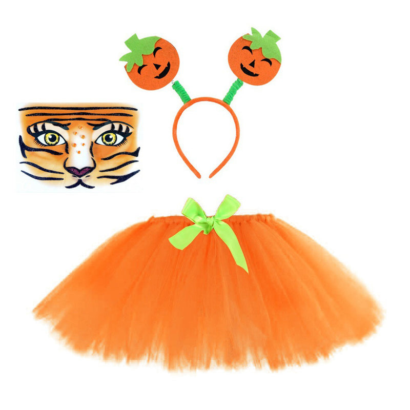 Tiger TUTU Skirt Set Cosplay Costume Outfits Halloween Carnival Suit