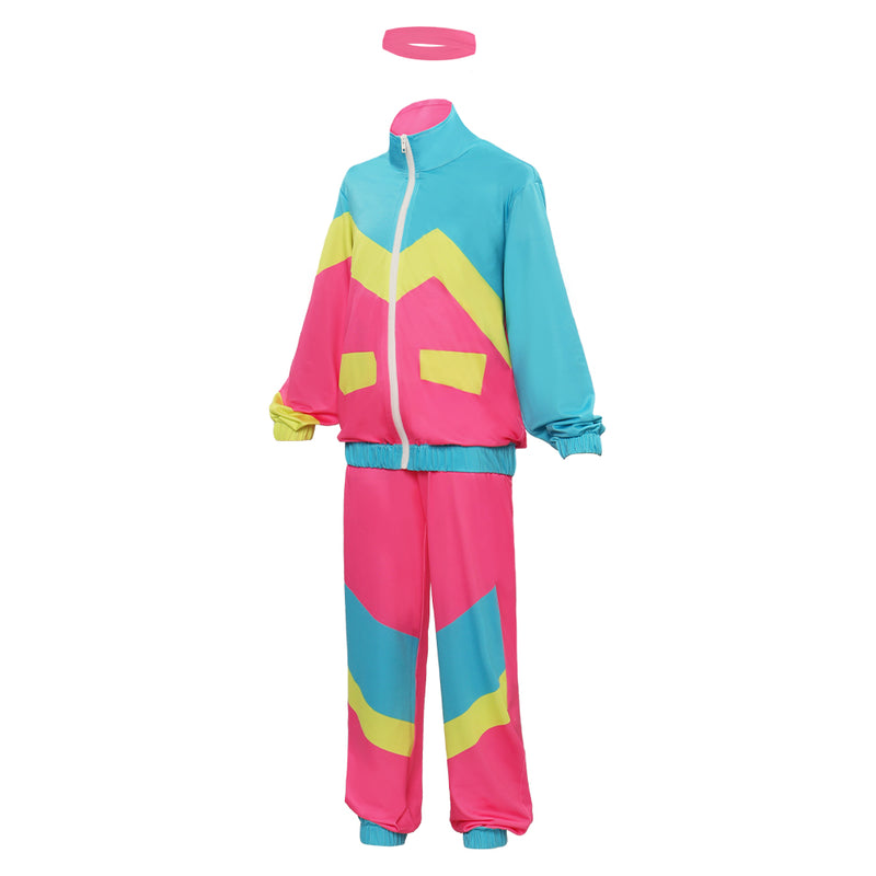 tracksuit Retro Cosplay Costume Outfits Halloween Carnival Party Suit children