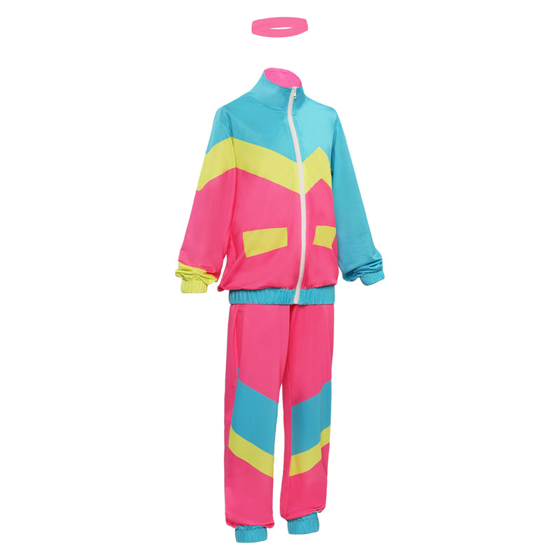 tracksuit Retro Cosplay Costume Outfits Halloween Carnival Party Suit children