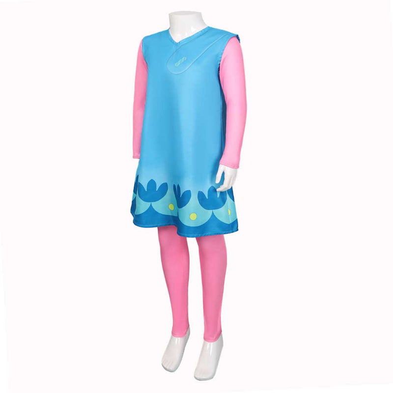 Trolls 2：World Tour Poppy Kids Children Halloween Carnival Cosplay Costume Suit