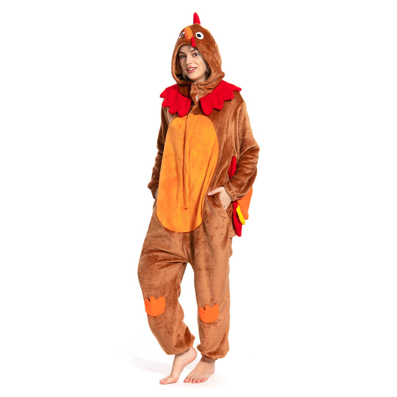 Turkey - animal series onesie - OLAOLA Original design Cosplay Costume Women Men Winter Unisex Cartoon Pyjamas