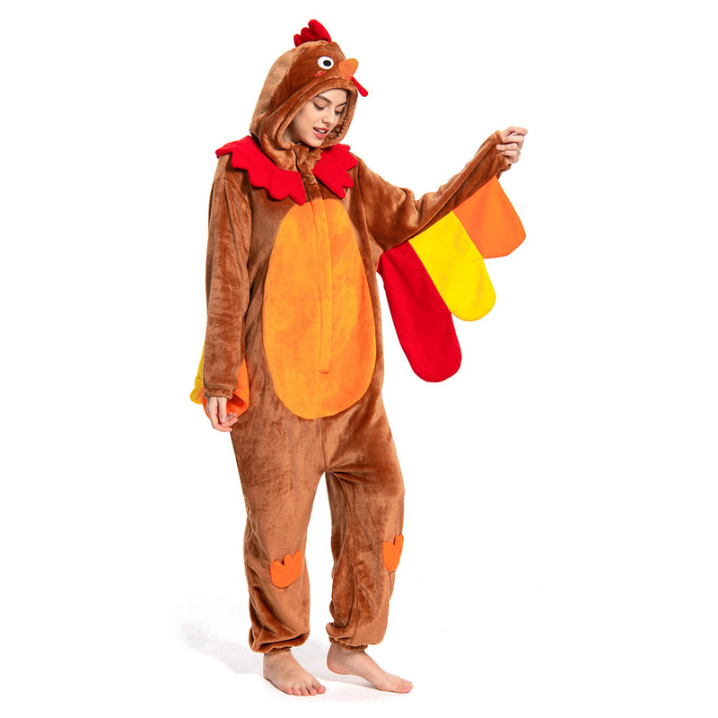 Turkey - animal series onesie - OLAOLA Original design Cosplay Costume Women Men Winter Unisex Cartoon Pyjamas