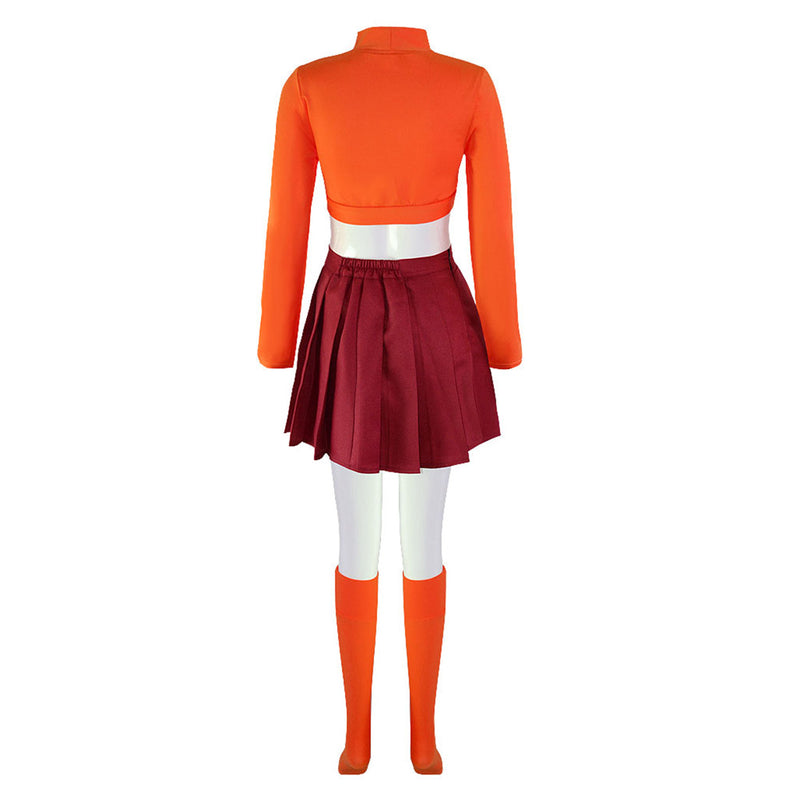 Velma Dinkley Cosplay Costume Uniform Outfits Halloween Carnival Costumes